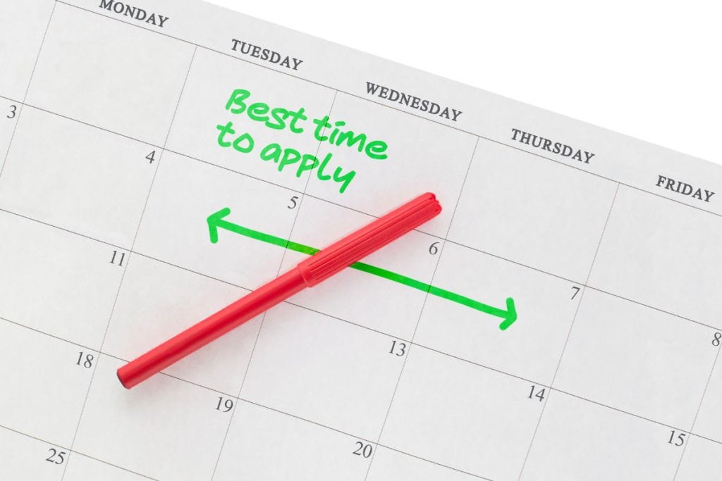 Best time to apply for jobs - 1